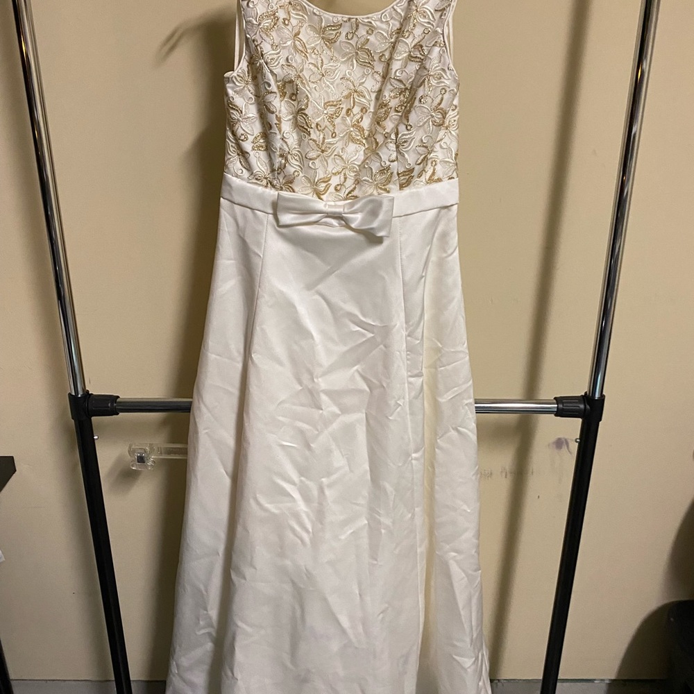 Wedding Dress with gold details